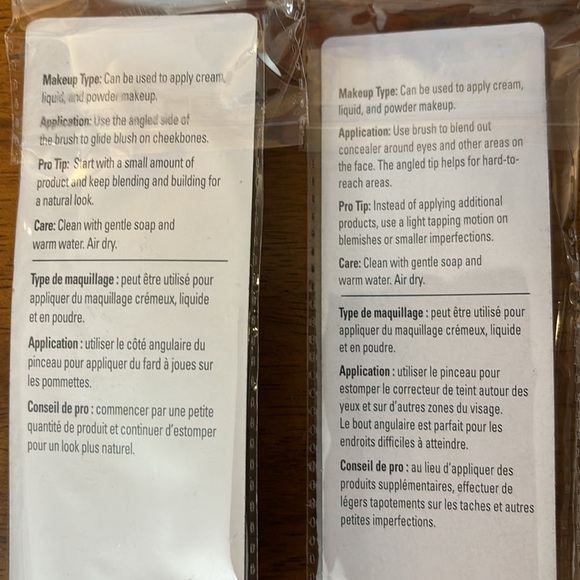 3 Bundled Brushes: Foundation, Blush, & Angled Concealer brushes. - Picture 6 of 8